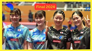 FINAL  Miwa Harimoto Miyuu Kihara vs Satsuki Odo Sakura Yokoi  Asian Championships 2024 [upl. by Koppel]