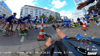 BERLINMARATHON 2023 Inlineskating Block C  Crash 1440  11545  Cam Insta360  Full Race [upl. by Jorgan]