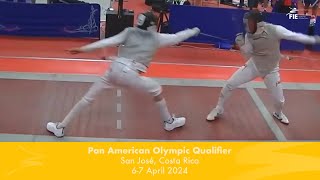 Kruz Schembri ISV vs Diego Cervantes MEX  PanAm Olympic Qualifier Event  Mens Foil Final [upl. by Spiegelman]