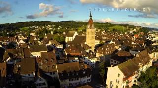 Zofingen von oben Luftaufnahmen über der Altstadt [upl. by Natam]