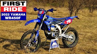 2022 YAMAHA WR450F  FIRST RIDE [upl. by Harikahs248]