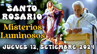 🔵SANTO ROSARIO EN LATÍN MISTERIOS LUMINOSOS Setiembre 12 2024 [upl. by Biondo]