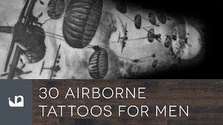 30 Airborne Tattoos For Men [upl. by Enorahs607]