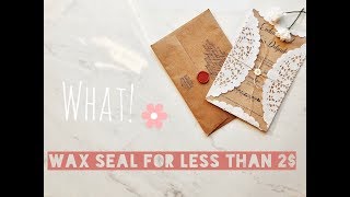 DIY WAX SEAL WITH CRAYOLA FOR LESS THAN 2 [upl. by Deste]