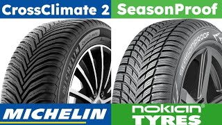 Michelin CrossClimate 2 vs Nokian SeasonProof [upl. by Alyaj989]