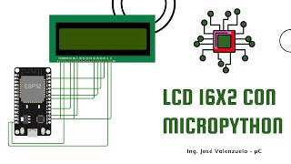 µC5 LCD 16x2 sin I2C en Micropython [upl. by Lonergan580]