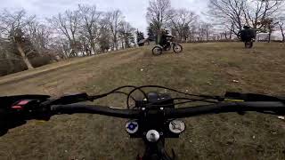 PEV Group Rides In Peterborough 5 Riders Wheelies TrailsJumps SurRon amp Talaria [upl. by Nilyad]