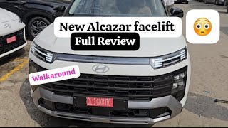 New Alcazar facelift 2024 Top model walkaround  7 seater SUV  Detailed review comfort car [upl. by Esylla707]