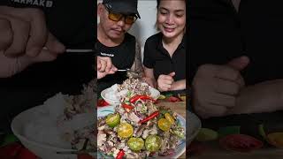 Pork Sisig Special mukbang filipinofood porksisig [upl. by Nonnahc]