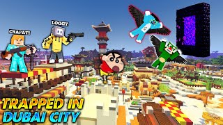 Oggy Got Trapped In Dubai City 🌆  With Shinchan Jack  Minecraft [upl. by Cayla]