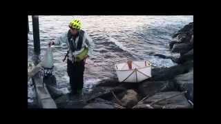 Tom Lutz  Fliptail Folding Dinghy with Brompton Bicycle [upl. by Nwahsud]