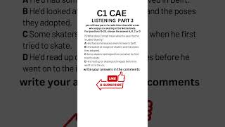 C1 Certificate Advanced English CAE Preparation Listening Practice  Part 3 learningenglish cae [upl. by Nagiem268]