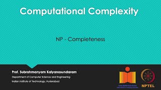 mod01lec06  NP  Completeness [upl. by Schroth]