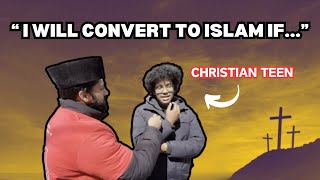 quotI WILL CONVERT TO ISLAM IFquot  Passionate Christian Discusses With Ahmadi Muslim [upl. by Odnumyar899]