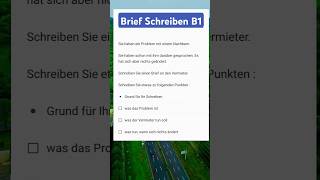 German Exam Brief schreiben B1 DTZGASTÖSD deutsch einfachdeutsch shorts [upl. by Ainolloppa598]