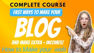 How to make a website  Earn Money from day 1  Complete Course for Beginners Step by step guide [upl. by Remmer]