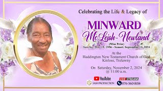 Interment Service  For The Late Minward McLeish  Newland Miss Prim [upl. by Haduj]