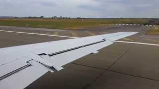 Luxair ERJ 145 takeoff RWY 27L at CDG Airport [upl. by Nanreit]