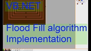 VBNet Flood Fill Algorithm Visualization [upl. by Schoening]