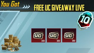 Bgmi Free Uc Giveaway Live Now Join Fast 😍💸  Royal Pass Giveaway Soon  UC Giveaway [upl. by Nuajed]