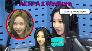 AESPA WinRina ANALYSIS being inlovejealous on SBS interview  Karina amp Winter 2020 [upl. by Bond]