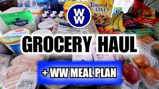 HEALTHY WW WEEKLY GROCERY HAUL🛒 PLUS Weight Watchers Meal Plan for the Week  WW POINTS INCLUDED [upl. by Jobye278]