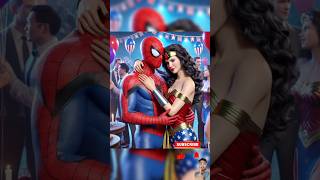 Wonder💥 Woman takes revenge on Superman and spiderman love wonder woman spiderman avengers [upl. by Eninej]