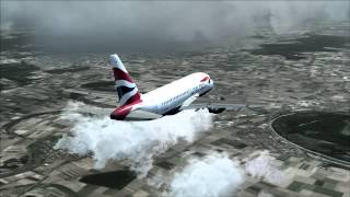 British Airways A318 Landing at Griesheim AB [upl. by Rednael720]