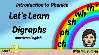 Practice Digraphs  ch ph sh wh th  Phonics [upl. by Nnylanna]