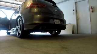 MK7 Golf R US Version Stock vs Milltek nonresonated exhaust [upl. by Bayless878]