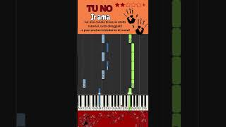 IRAMA  TU NO  Sanremo 2024  PIANO TUTORIAL [upl. by Truelove747]