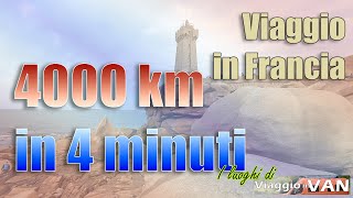 4000 Km in 4 minuti ⚠️ Il viaggio in dashcam tra italia e francia 👍Anteprima estate in Bretagna [upl. by Alroi]