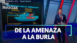 GUERRA UCRANIA La TV RUSA se BURLA de los TANQUES LEOPARD y ABRAMS y PRESUME de los RUSOS  RTVE [upl. by Maillw]