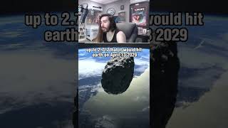 Moist Critical reacts to Apophis Asteroid moistcr1tikal penguinz0 asteroid space spacenews [upl. by Arelus]