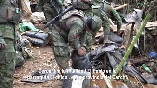 Intervención del Ejército Ecuatoriano y destrucción de 5 boca minas en la parroquia El Chical [upl. by Aihcropal]