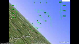 Google earth flight simulator crash in a 3D boulding [upl. by Ynamad]