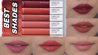 BEST SHADES Maybelline Superstay Matte Ink [upl. by Betsy]