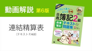 簿記2級 連結精算表の書き方【商業簿記テキスト第6版】 [upl. by Adnocahs]