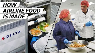 How Airplane Food Is Made to Be Served at 30000 Feet — How To Make It [upl. by Angelita]