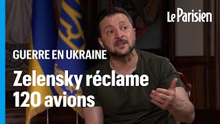 Avions combattants Zelensky liste les failles de son armée face à loffensive russe sur Karkhiv [upl. by Hsotnas]