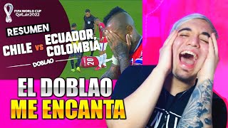 ARGENTINO reacciona a RESUMEN CHILE VS ECUADOR  COLOMBIA  DOBLAO [upl. by Ayerhs]