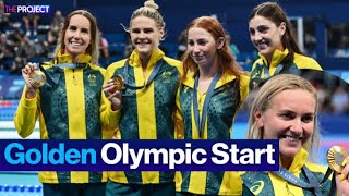 How Australia Dominated Paris Olympics On Day One [upl. by Hayidan]