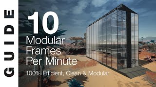 UPDATE5 100 EFFICIENT Modular Frame Factory  10  minute SATISFACTORY GUIDE [upl. by Lehctim]