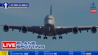 🔴LIVE LAX PLANE SPOTTING Watch Arrivals and Departures [upl. by Htnnek]