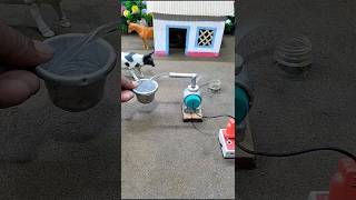 Diy mini motor water pump project mini tractor making cow video  119 [upl. by Tannenwald]