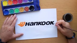 How to draw the Hankook logo [upl. by Noelc]