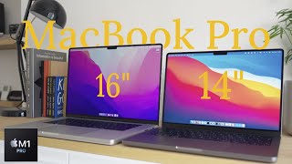 MacBook Pro 14” vs 16” MacBook Pro M1  Which one Its all about size [upl. by Eidaj]