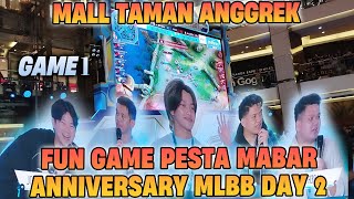 PESTA MABAR KAIRI JO OURA IWAN ALBERT🔥  ANNIVERSARY MLBB KE 7 Mal Taman Anggrek Game 1 [upl. by Anej620]