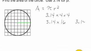 Using A Grid To Find The Area Of A Circle [upl. by Otnas]