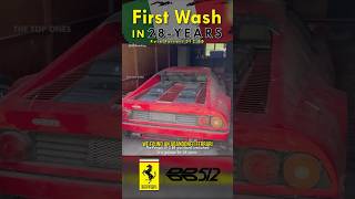 Abandoned Ferrari 512 BB Supercar  First Wash in 28 Years Transforms Classic Beauty [upl. by Prichard]